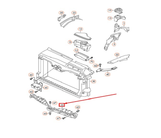 ÖN PANJUR İÇ DESTEK SCIROCCO 2015-