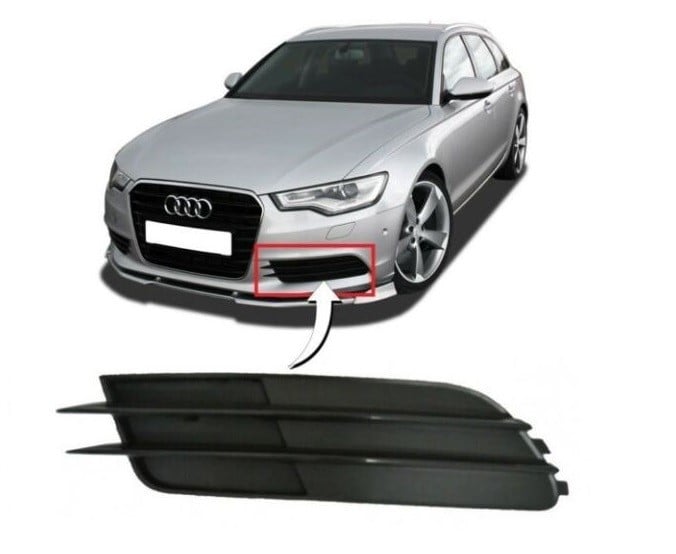 ÖN TAMPON IZGARA SİSSİZ SOL A6 2013-