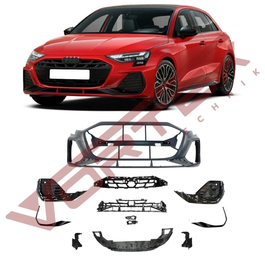 ÖN TAMPON S-LİNE SET PANJRSUZ SİYAH DETAY A3 2024-