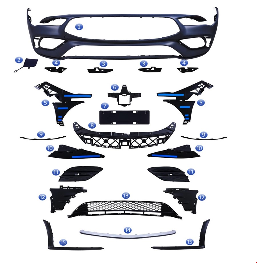 ÖN TAMPON SET ( PANJURSUZ ) AMG W118 2020-