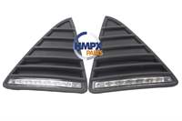 LED GÜNDÜZ FARLI TAMPON IZGARA TAKIMI (MAT SİYAH)  FOCUS 11>